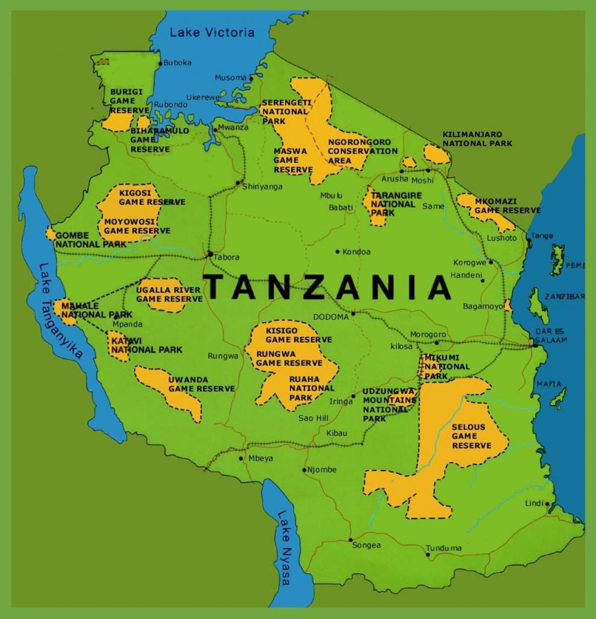 מפה של טנזניה