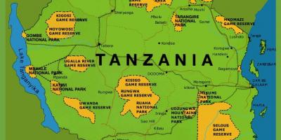 מפה של טנזניה