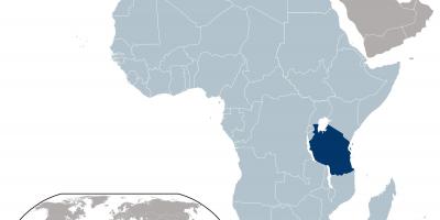טנזניה מפת מיקום